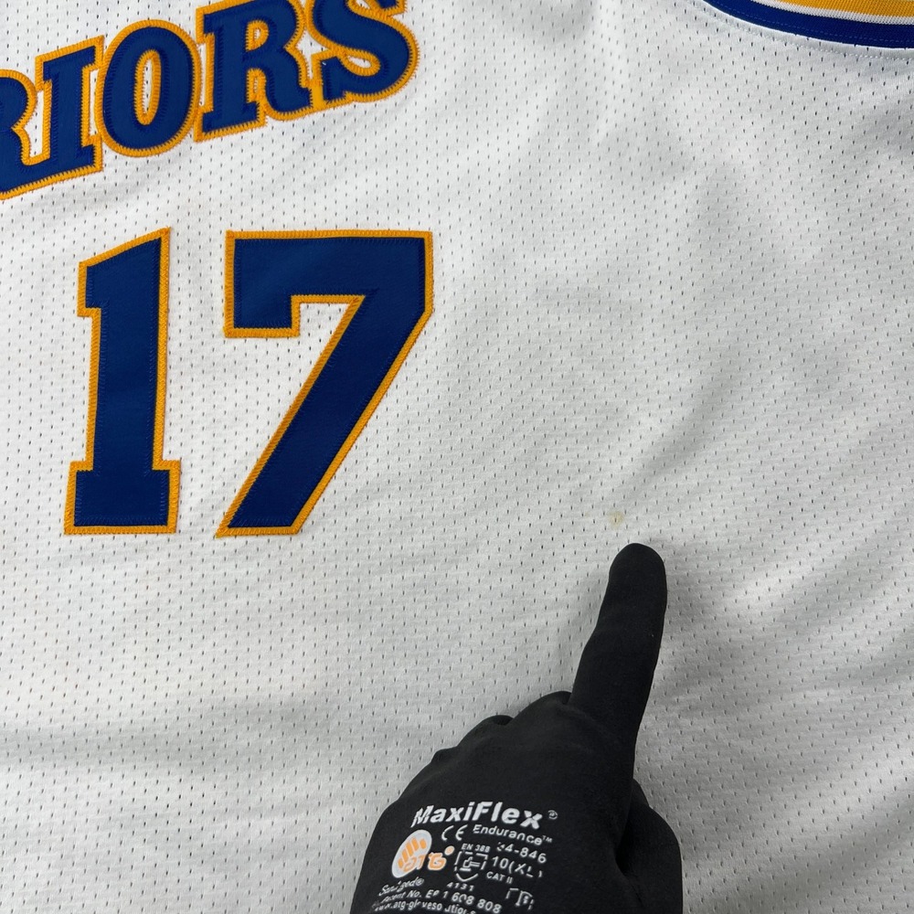 Mitchell & Ness Chris Mullin Warriors Jersey 5XL White Men Hardwood Classics 17 - Picture 5 of 12